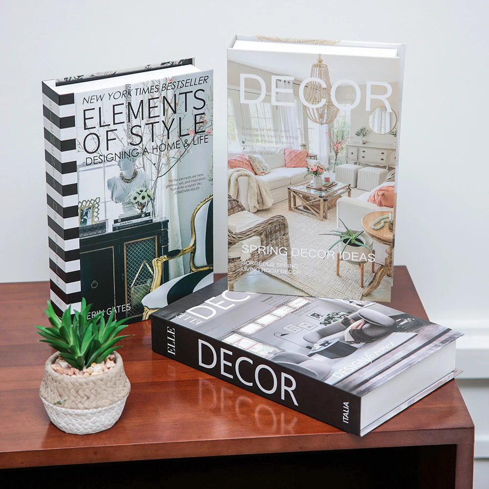 Livro decorativo 3 em 1