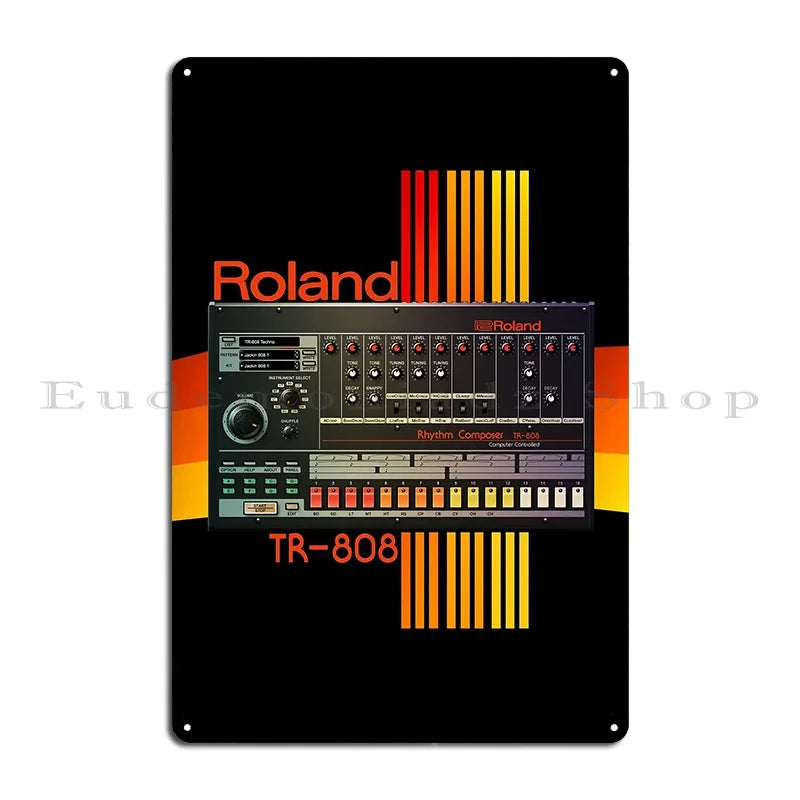 Roland Tr 808 electronic music decor