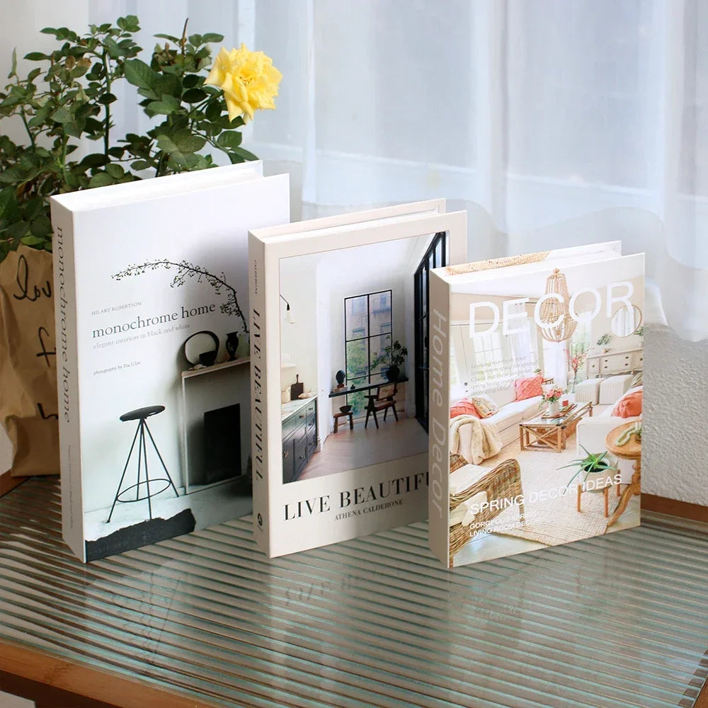 Livro decorativo 3 em 1