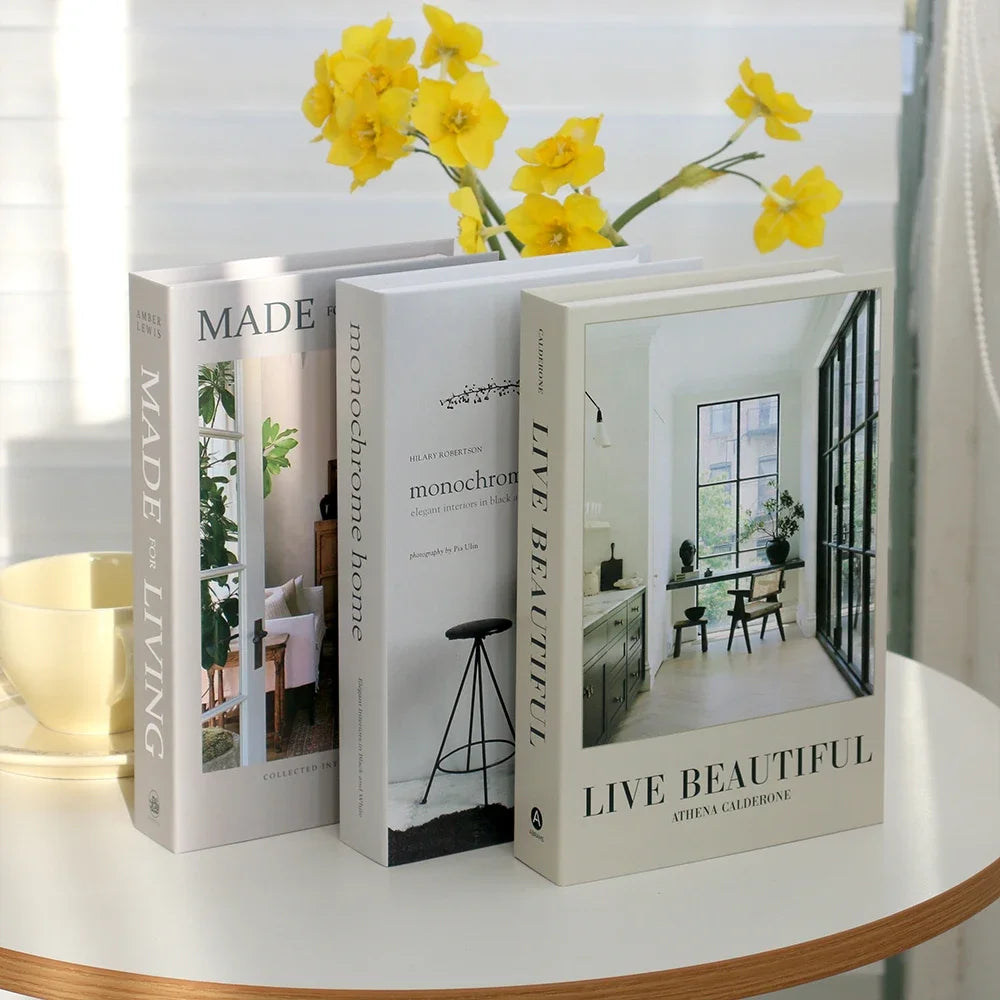 Livro decorativo 3 em 1