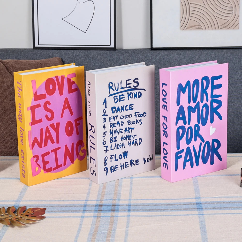 Livro decorativo 3 em 1