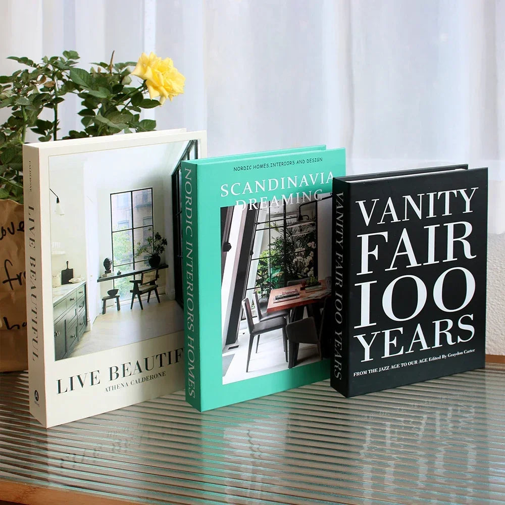 Livro decorativo 3 em 1