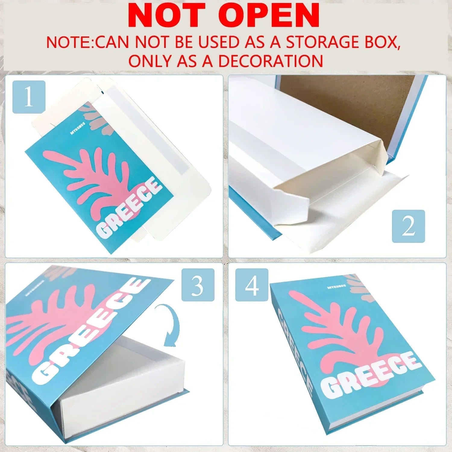 Livro decorativo 3 em 1